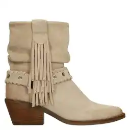 Wehkamp Manfield suède cowboylaarzen beige aanbieding