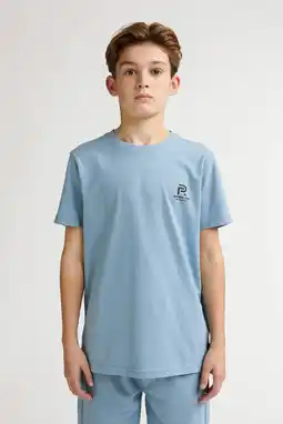 Wehkamp Petrol Industries T-shirt grijsblauw aanbieding