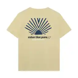 Wehkamp Indian Blue Jeans T-shirt met backprint geel aanbieding