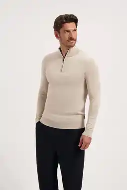 Wehkamp Saint Steve trui fijn gebreid Cas beige aanbieding