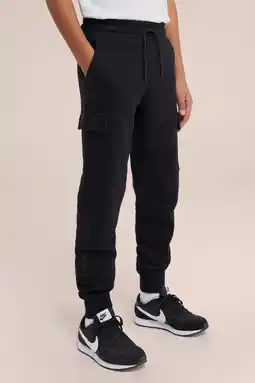 Wehkamp WE Fashion Blue Ridge slim fit joggingbroek zwart aanbieding