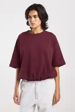Wehkamp America Today T-shirt donkerrood aanbieding