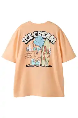 Wehkamp NAME IT KIDS T-shirt met backprint oranje aanbieding
