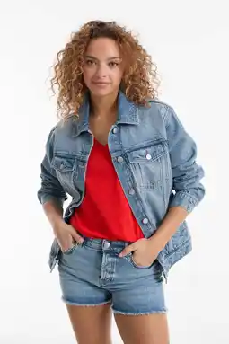 Wehkamp Anytime relaxed denim jacket blauw aanbieding