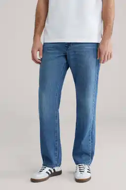 Wehkamp WE Fashion straight leg jeans mid blue aanbieding