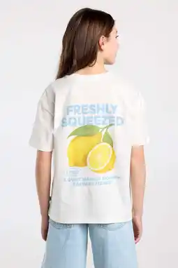 Wehkamp America Today T-shirt met backprint wit aanbieding