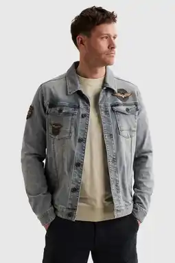 Wehkamp PME Legend denim spijkerjas lichtblauw aanbieding