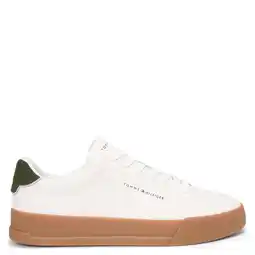 Wehkamp Tommy Hilfiger leren sneakers wit aanbieding
