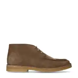 Wehkamp Manfield suède veterschoenen taupe aanbieding