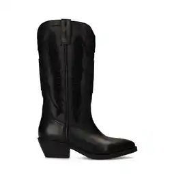 Wehkamp Sacha leren cowboylaarzen zwart aanbieding