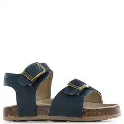 Wehkamp Shoesme leren sandalen - donkerblauw aanbieding
