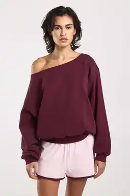 Wehkamp America Today sweater donkerrood aanbieding
