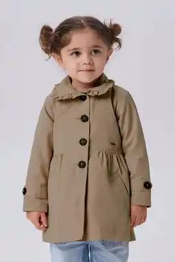 Wehkamp NAME IT MINI trenchcoat bruin aanbieding
