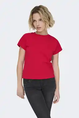 Wehkamp ONLY T-shirt rood aanbieding