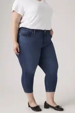 Wehkamp Levi's Plus skinny jeans dark blue denim aanbieding