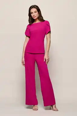 Wehkamp Mart Visser wide leg highwaist pantalon roze aanbieding