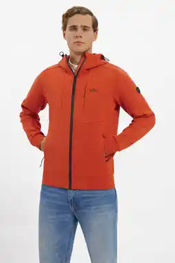 Wehkamp Kjelvik fleece jas Marnix koraalrood aanbieding