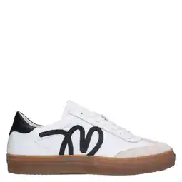Wehkamp Manfield leren sneakers wit aanbieding