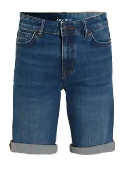 Wehkamp Anytime denim short blauw aanbieding