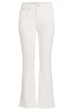 Wehkamp CALVIN KLEIN JEANS highwaist flared jeans wit aanbieding