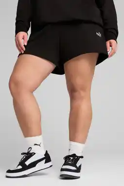 Wehkamp Puma ESS Small No. 1 Logo sweatshort zwart aanbieding