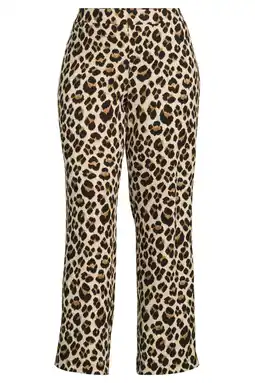 Wehkamp GREAT LOOKS straight fit broek met tape detail panterprint aanbieding