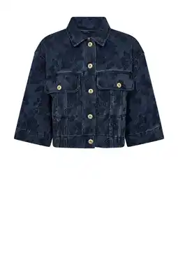 Wehkamp Mos Mosh denim spijkerjas dark blue denim aanbieding