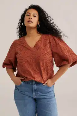 Wehkamp WE Fashion Curve top terra aanbieding