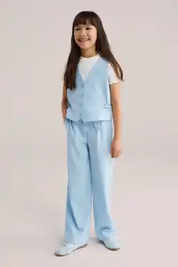 Wehkamp WE Fashion gilet lichtblauw aanbieding