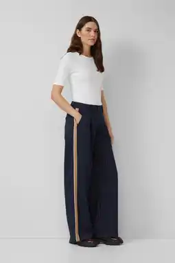 Wehkamp s.Oliver straight highwaist pantalon marineblauw aanbieding