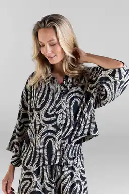 Wehkamp Poools blouse zwart aanbieding