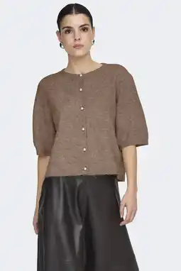 Wehkamp JDY vest bruin gebreid aanbieding