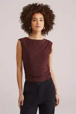 Wehkamp WE Fashion top donkerrood aanbieding