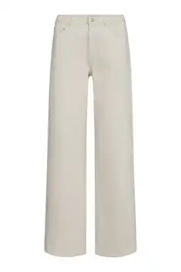 Wehkamp FREEQUENT wide leg jeans beige aanbieding