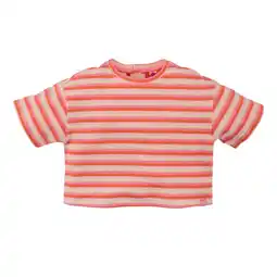 Wehkamp Z8 kids cropped shirt Gaia oranje/lichtgeel/koraal aanbieding