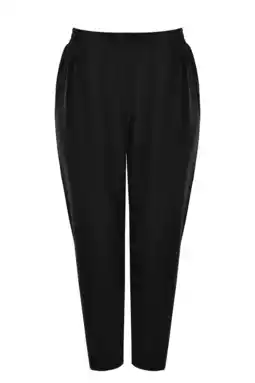 Wehkamp Mat Fashion straight highwaist broek zwart aanbieding