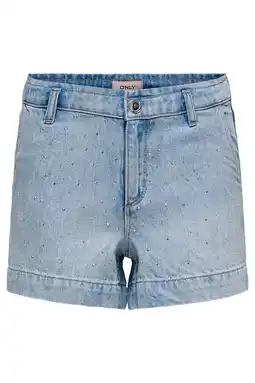 Wehkamp KIDS ONLY GIRL wide leg short light blue denim aanbieding