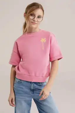 Wehkamp WE Fashion sweater roze aanbieding