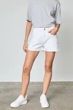 Wehkamp SisterS Point denim wide leg highwaist broek wit aanbieding