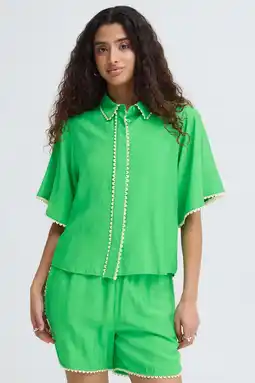 Wehkamp ICHI blouse groen aanbieding