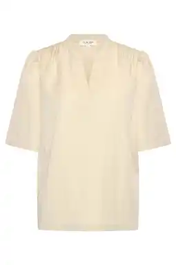 Wehkamp CLAUDIA BY CLAUDIA STRÄTER blouse lichtgeel aanbieding