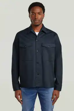 Wehkamp G-STAR overshirt donkerblauw aanbieding