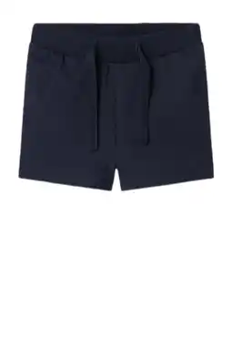 Wehkamp NAME IT BABY sweatshort donkerblauw aanbieding