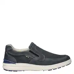 Wehkamp Nelson nubuck instappers donkerblauw aanbieding