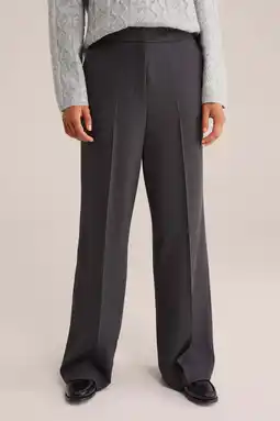 Wehkamp WE Fashion jersey wide leg highwaist pantalon aanbieding