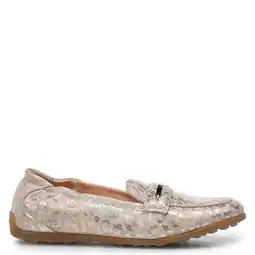 Wehkamp Floris van Bommel leren loafers beige/zilver aanbieding
