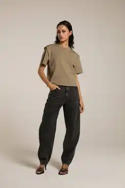 Wehkamp Homage to Denim barrel jeans zwart aanbieding