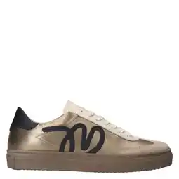 Wehkamp Manfield leren sneakers goud aanbieding