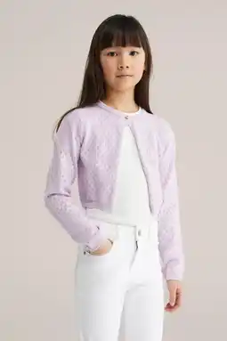 Wehkamp WE Fashion vest lila fijn gebreid aanbieding