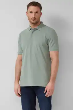 Wehkamp s.Oliver BLACK LABEL regular polo groen aanbieding